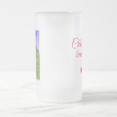 ピーコックエレガントテーマブライダルシャワー フロストグラスビールジョッキ (中央)