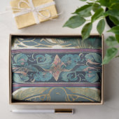 ピーコックエレガントフローラエフェメラパープルデクページ 薄葉紙 (ギフト)