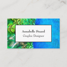 ピーコックエレガントモダンビジネス変革家 名刺