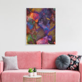 ピーコックオレカルコパイライトマーブル キャンバスプリント (インサイチュ (リビング))