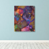 ピーコックオレカルコパイライトマーブル キャンバスプリント (インサイチュ (ウッドフロア))