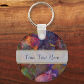 ピーコックオレカルコパイライトマーブル キーホルダー (正面)