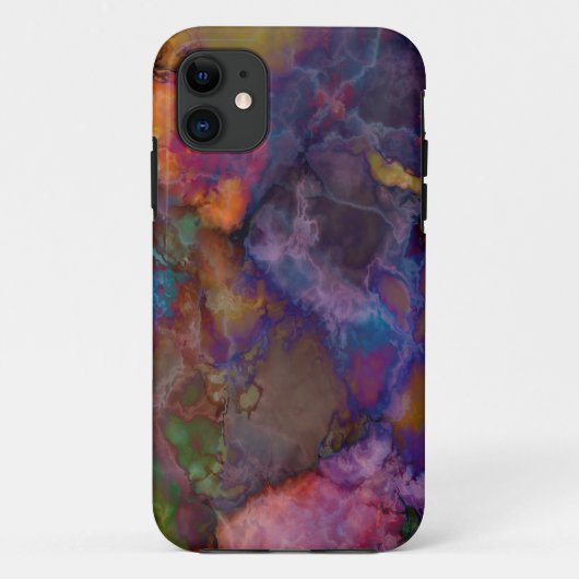 ピーコックオレカルコパイライトマーブル Case-Mate iPhoneケース (裏面)