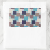 ピーコックオンザビーチ 長方形シール (バッグ)