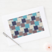 ピーコックオンザビーチ 長方形シール (封筒)