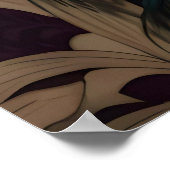 ピーコックオンパープルウィリアムインスパイアモリス ポスター (角)