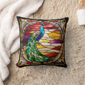 ピーコックオンピンク クッション (ブランケット)