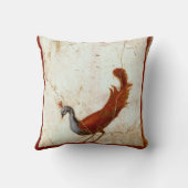 ピーコックオンフレスコ古代ローマアンティーク絵画ズ クッション (裏面)