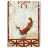 ピーコックオンフレスコ古代ローマアンティーク絵画ズ クリップボード (裏面)