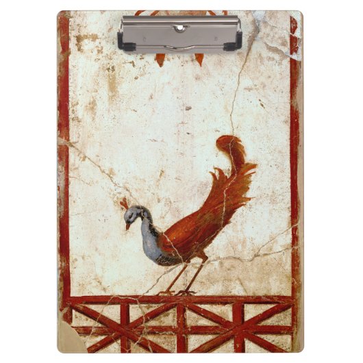 ピーコックオンフレスコ古代ローマアンティーク絵画ズ クリップボード (正面)