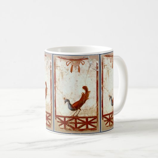 ピーコックオンフレスコ古代ローマアンティーク絵画ズ コーヒーマグカップ (正面右)