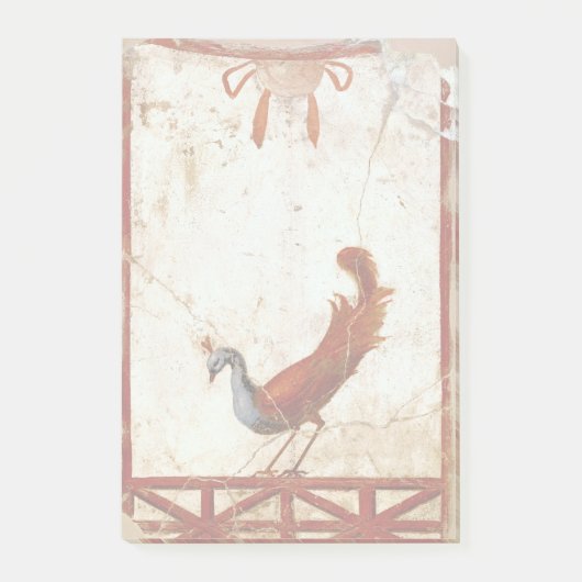 ピーコックオンフレスコ古代ローマアンティーク絵画ズ ポストイット (正面)