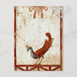 ピーコックオンフレスコ古代ローマアンティーク絵画ズ ポストカード