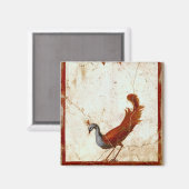 ピーコックオンフレスコ古代ローマアンティーク絵画ズ マグネット (正面/裏面)