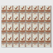 ピーコックオンフレスコ古代ローマアンティーク絵画ズ ラッピングペーパー (フラット)