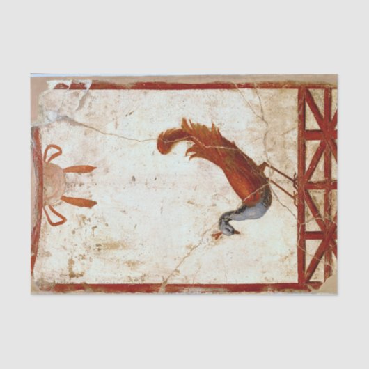 ピーコックオンフレスコ古代ローマアンティーク絵画ズ 薄葉紙 (正面)