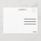 ピーコックカラー(ばちゃばちゃ)跳ねる ポストカード (裏面)