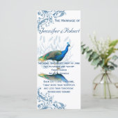 ピーコックガーデンインブルーアンドホワイト結婚式 プログラム (スタンド正面)