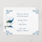 ピーコックガーデン日付を保存 案内ポストカード (正面/裏面)