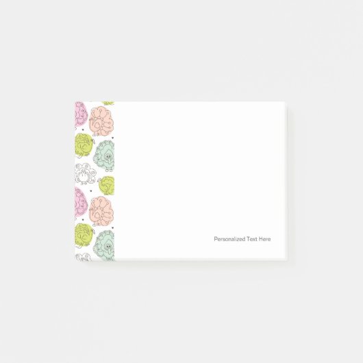 ピーコックキッズ壁紙ヴィンテージ ポストイット (正面)