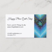 ピーコックキルト完全にカスタマイズ可能なBizカード 名刺 (正面)