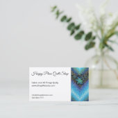 ピーコックキルト完全にカスタマイズ可能なBizカード 名刺 (スタンド正面)