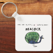 ピーコックキーチェーン キーホルダー (正面)