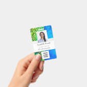 ピーコッククリエイティブカラフルアーティスト企業ビジネス バッジ (手持ち)