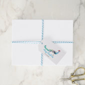 ピーコッククリスマスギフトラベル パーソナライズされた ギフトタグ