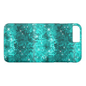 ピーコックグリーンディスコグリッター Case-Mate iPhoneケース (裏面(横))