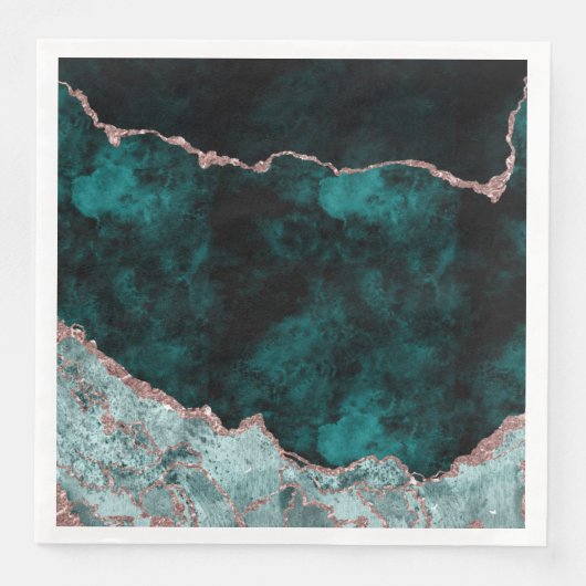 ピーコックグリーン&バラ金ゴールドアガテウォーターカラー結婚ズ (正面)