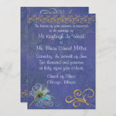 ピーコックグローリー結婚式招待状 招待状 (正面/裏面)