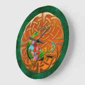 ピーコックケルト ラージ壁時計 (傾斜)