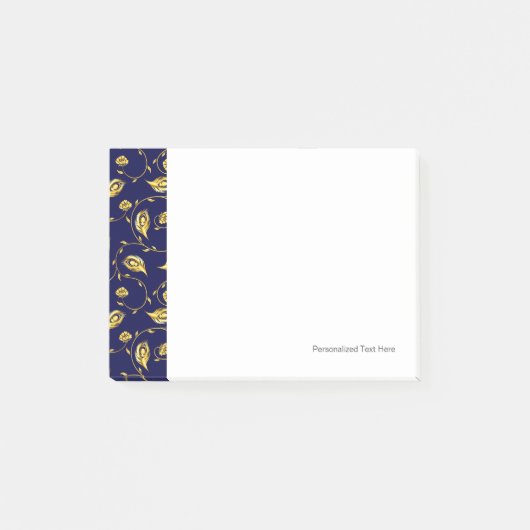 ピーコックサリー模様 ポストイット (正面)