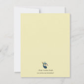 ピーコックサンキューカード-アイボリー サンキューカード (裏面)