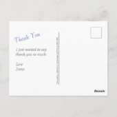 ピーコックサンキューユーヴィンテージアートイラストレーション ポストカード (裏面)