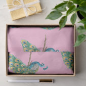 ピーコックシリーズデザイン3ピンクティッシュペーパー 薄葉紙 (ギフト)