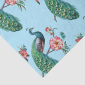 ピーコックシリーズデザイン4ブルーティッシュペーパー 薄葉紙 (詳細)