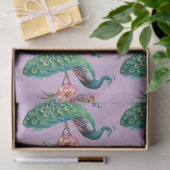 ピーコックシリーズデザイン4薄紫ティッシュペーパー 薄葉紙 (ギフト)