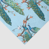 ピーコックシリーズデザイン6ブルーティッシュペーパー 薄葉紙 (詳細)