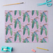 ピーコックシリーズデザイン6薄紫ティッシュペーパー 薄葉紙 (クラフト)