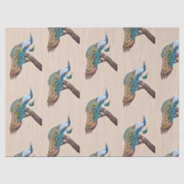 ピーコックシリーズデザイン9ブラウンティッシュペーパー 薄葉紙