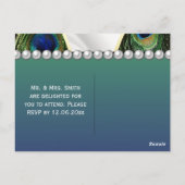 ピーコックシルバードレープ金ゴールド ポストカード (裏面)