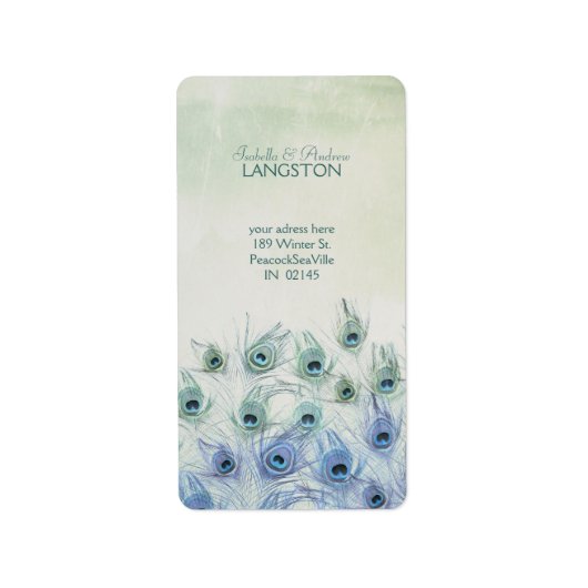 ピーコックシーファンタジー住所 シール (正面)