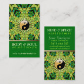 ピーコックジオメトリYinYang NewAge名刺 名刺 (正面/裏面)