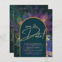 ピーコックジュエルトーングリーンブルー結婚ズ