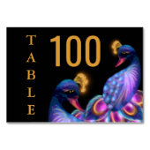 ピーコックジュエルト結婚ーンのフローラムーディパープル テーブルナンバー (正面)