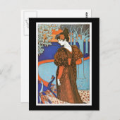 ピーコックスの女性 – Louis Rhead ポストカード (正面/裏面)