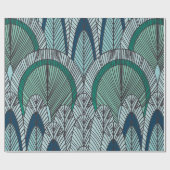 ピーコックスの羽の継ぎ目のないパターン ラッピングペーパー (フラット)