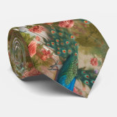ピーコックスインアプリコットバラガーデン ネクタイ (ロール)
